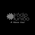 Logo Radio união letras a branco com fundo negro