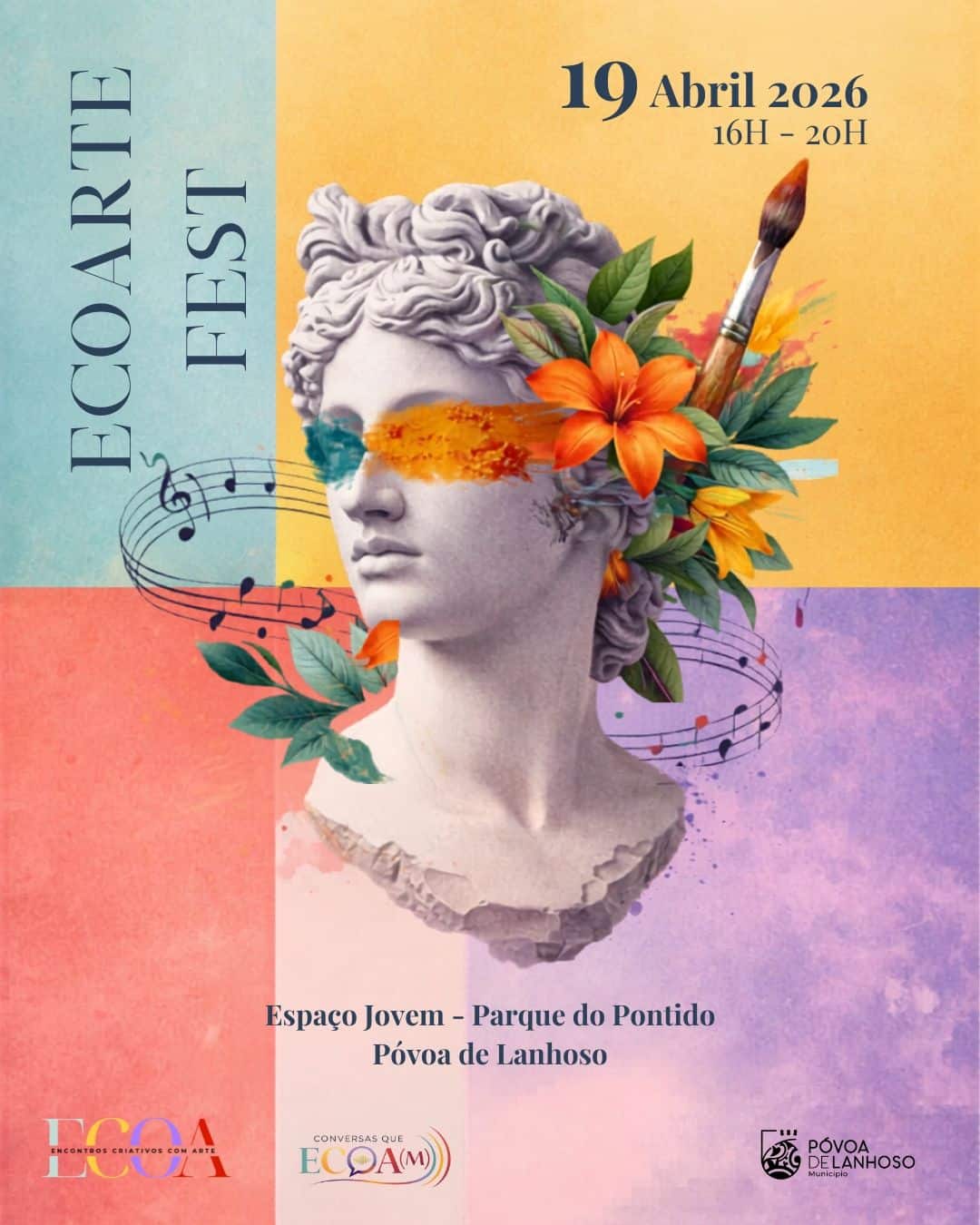 Póvoa de Lanhoso assinala Dia Mundial da Arte com ECOARTE FEST no Espaço Jovem