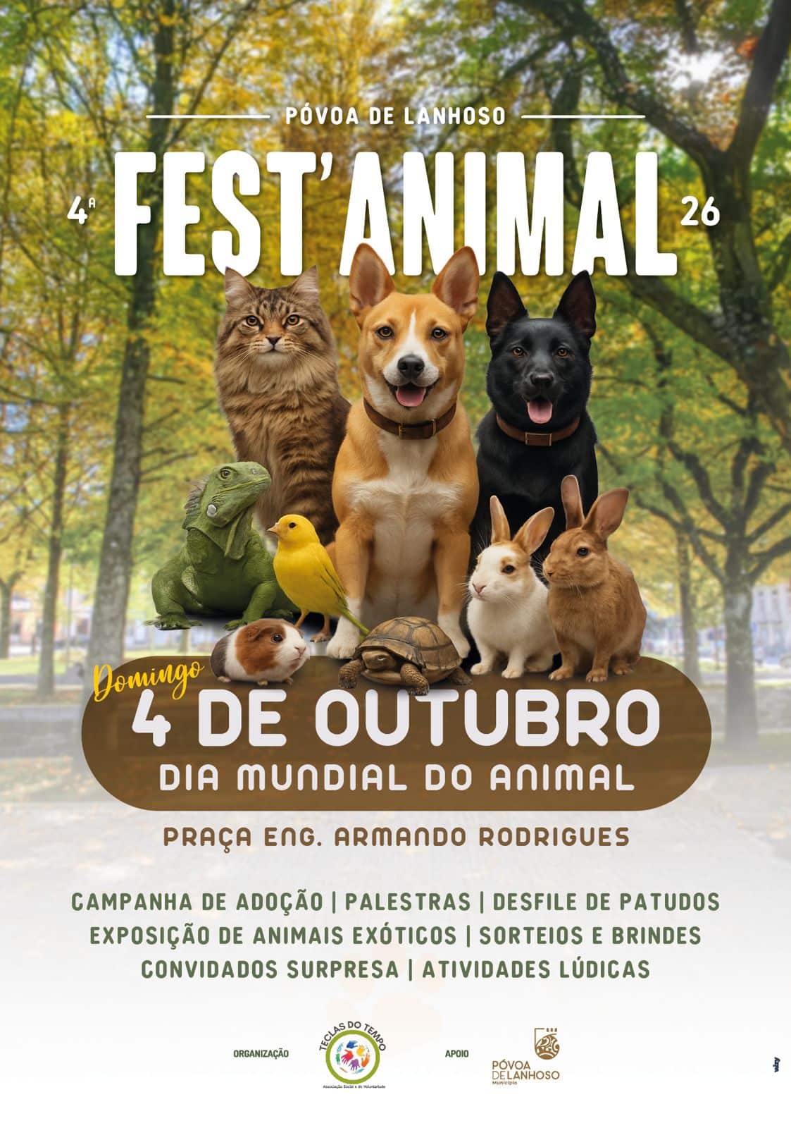 4.ª Festa Animal regressa à Póvoa de Lanhoso com um dia dedicado aos animais e à solidariedade